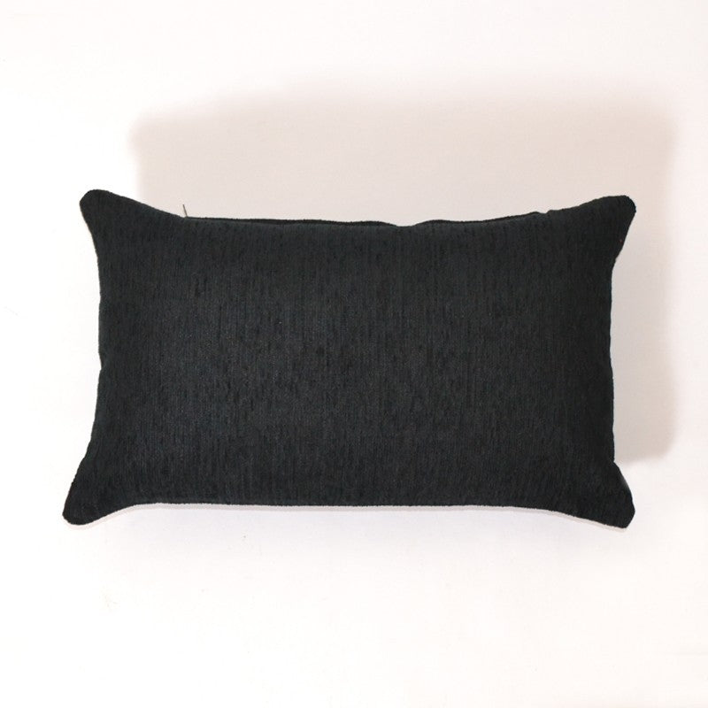 FUNDA DE COJÍN CHENILLA NEGRO