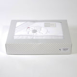 Juego de sábanas cuna coralina 004 bco/gris
