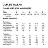 Pijama niño real madrid campeones 206