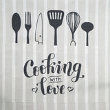 Delantal cotton cooking beige 4