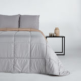 Edredón invierno liso Gris-Beige Micro