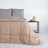 Edredón invierno liso Gris-Beige Micro
