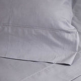 Funda almohada algodón percal 200 hilos gris