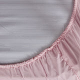 Sabana bajera cuna franela algodón rosa