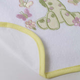 Babero rizo blanco bordado con aplique g316 set 3