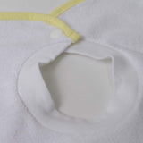 Babero rizo blanco bordado con aplique g316 set 3
