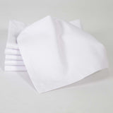 Pack 6 manteles satén blanco hostelería