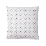 Funda de cojín punto algodón pincel blue