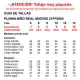 Pijama niño real madrid 21PF0064