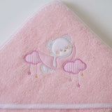 Capa baño oso luna 386 rosa