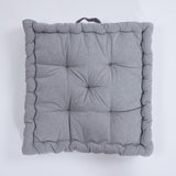 Cojín de suelo cotton gris