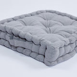 Cojín de suelo cotton gris