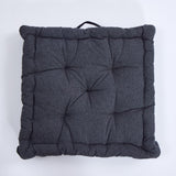 Cojín de suelo cotton carbón