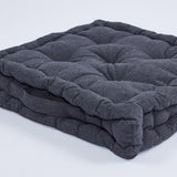 Cojín de suelo cotton carbón
