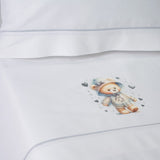 Juego de sábanas cuna 449 blanco/gris