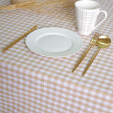 Mantel cotton cuadro vichy beige