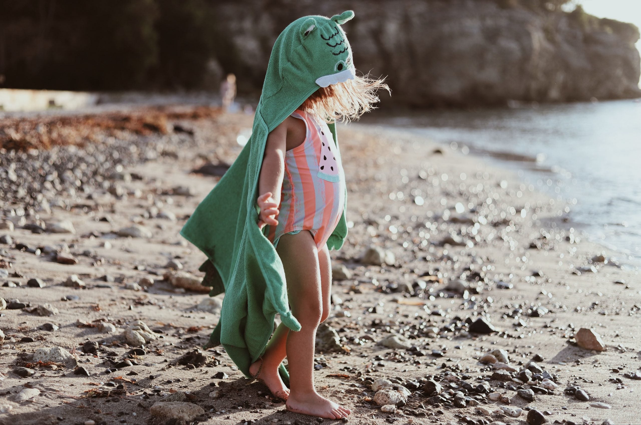 poncho toalla infantil