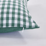 Funda de cojín cotton 45x45 vichí verde