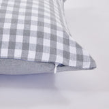 Funda de cojín cotton 45x45 vichí gris