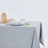 Mantel cotton gris