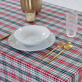 Mantel cotton cuadro verde y rojo