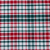 Mantel cotton cuadro verde y rojo