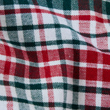 Mantel cotton cuadro verde y rojo