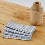 Servilletas cotton vichí gris pack 4 unidades