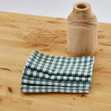Servilletas cotton vichí verde pack 4 unidades