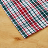 Servilletas cotton cuadros verde y rojo pack 4 unidades