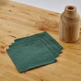 Servilletas cotton verde pack 4 unidades