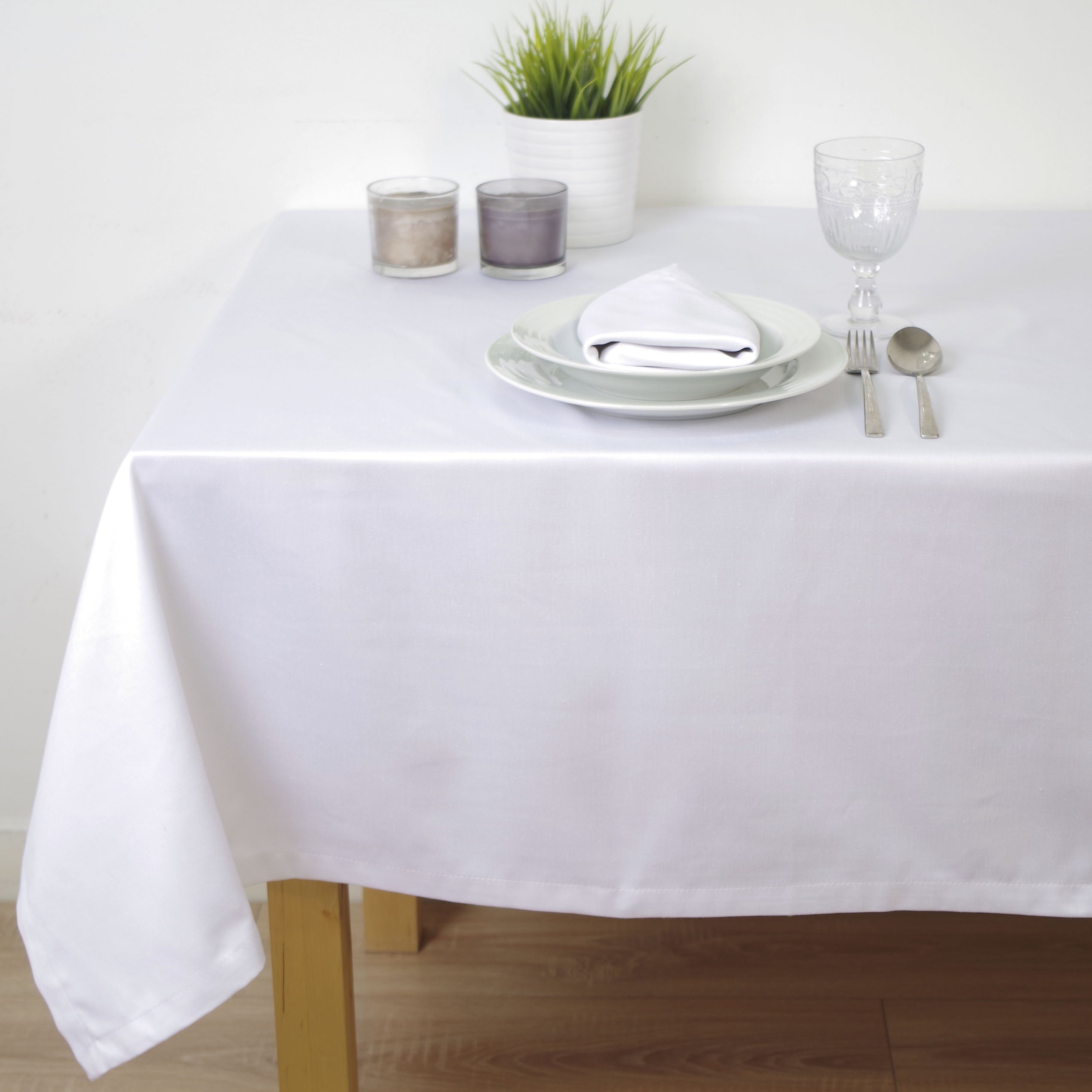 MANTEL SATEN BLANCO HOSTELERÍA