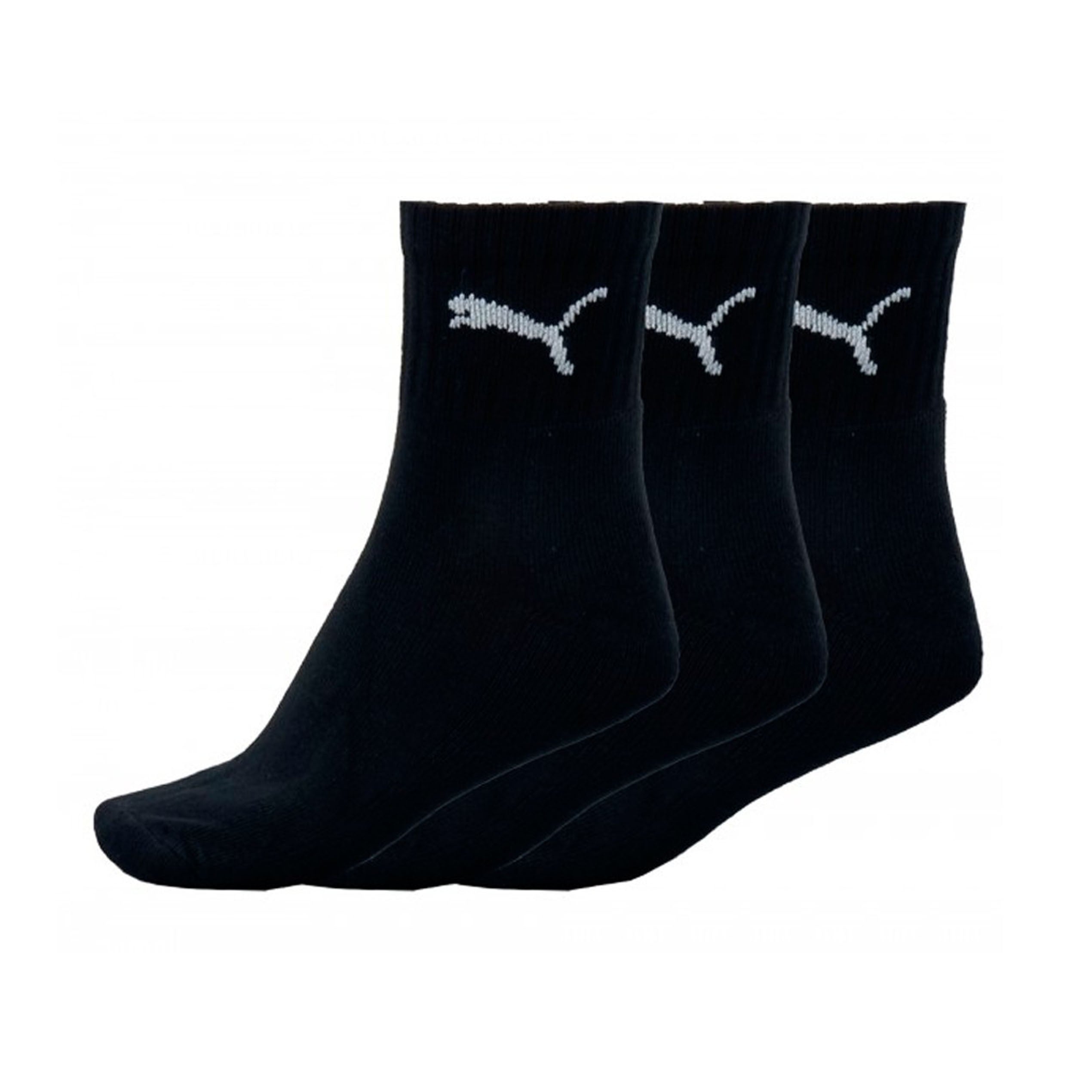 PUMA SHORT CREW NEGRO 3 PARES