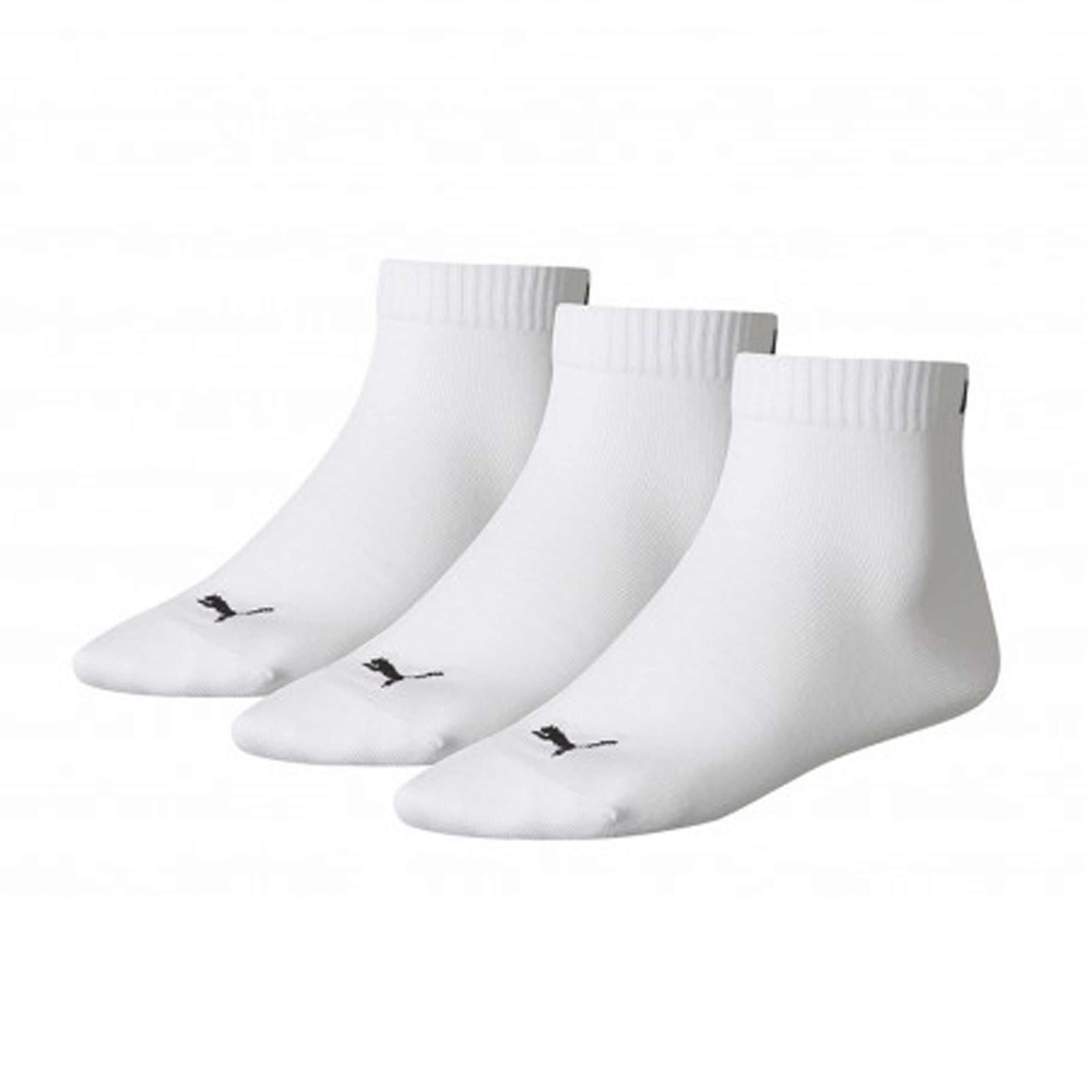 PUMA QUARTER PLAIN BLANCO 3 PARES