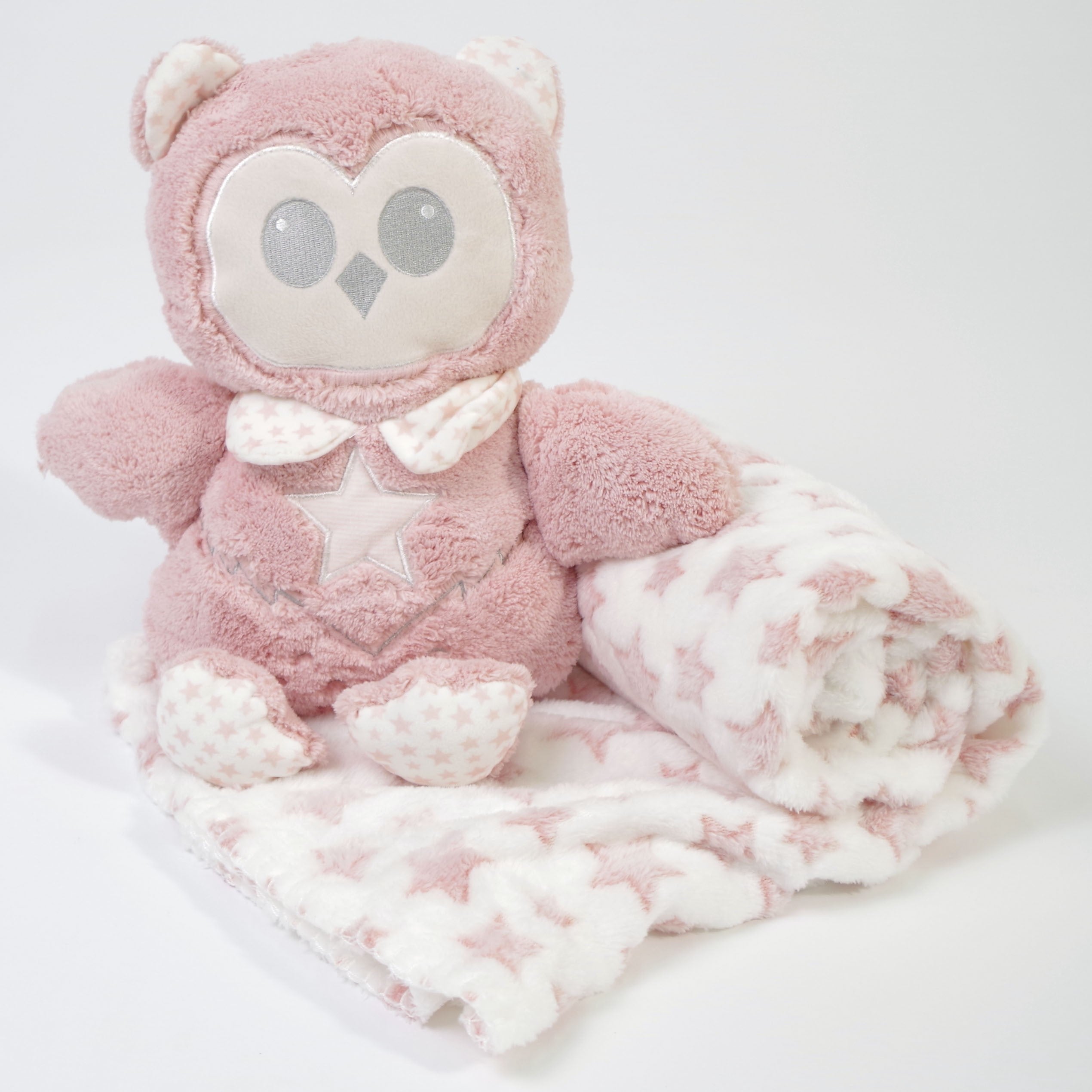 MANTA + CONEJO DE PELUCHE ROSA