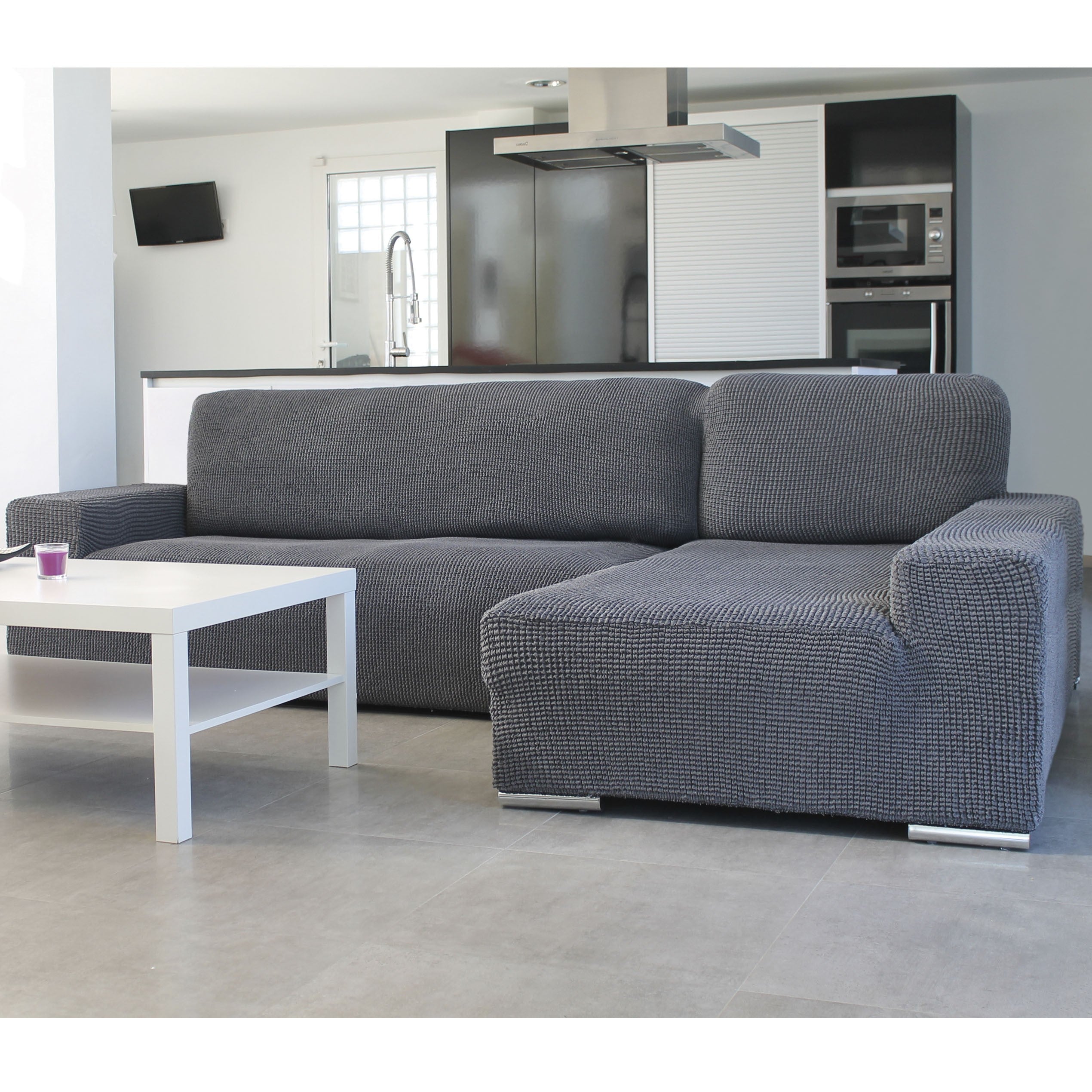 FUNDA DE SOFÁ CHAISE LONGUE B/LARGO GLAMOUR
