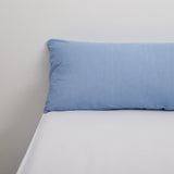 FUNDA ALMOHADA TENCEL AZUL