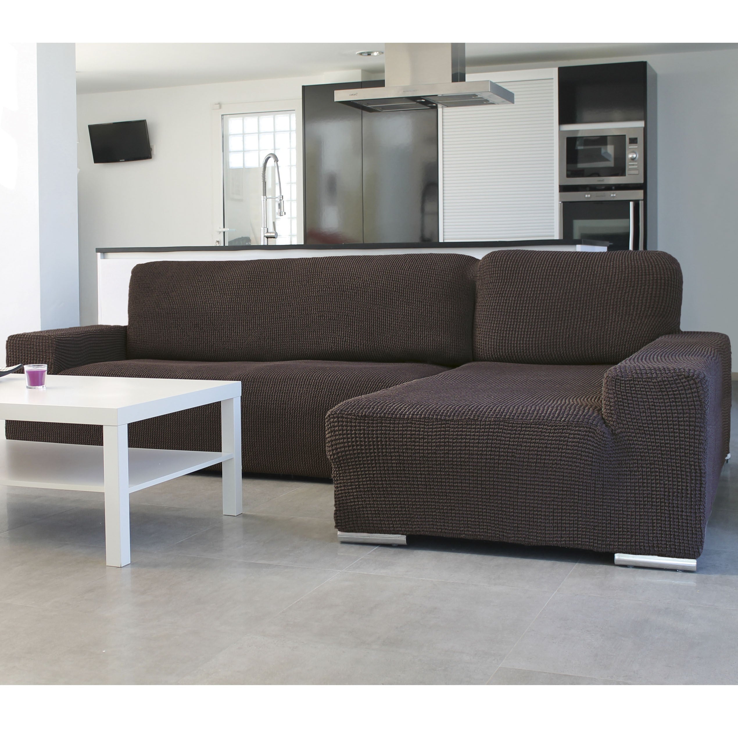 FUNDA DE SOFÁ CHAISE LONGUE B/LARGO GLAMOUR