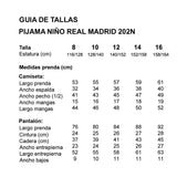 Pijama niño real madrid 202 tondosado