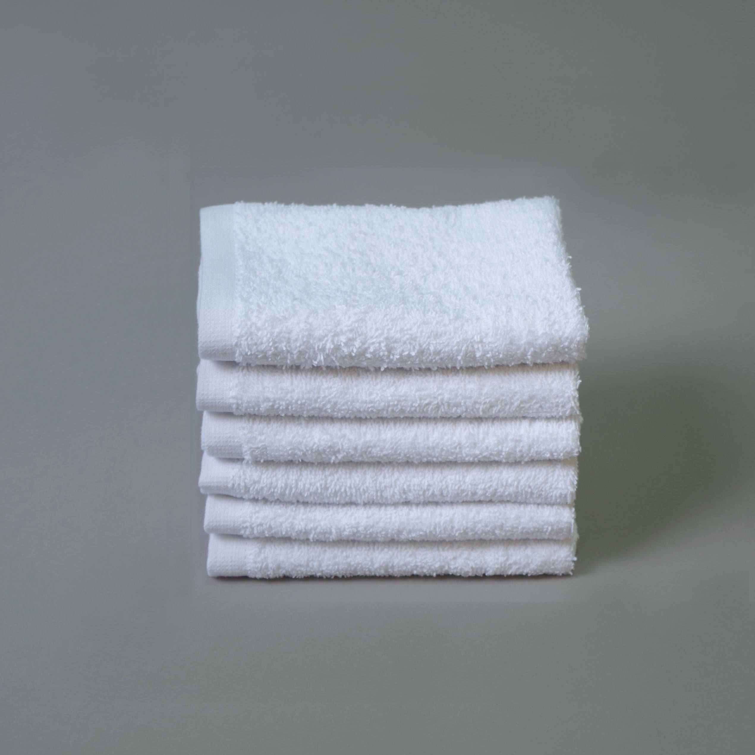 Toalla algodón 30x30cm blanco - Pack 6 unidades