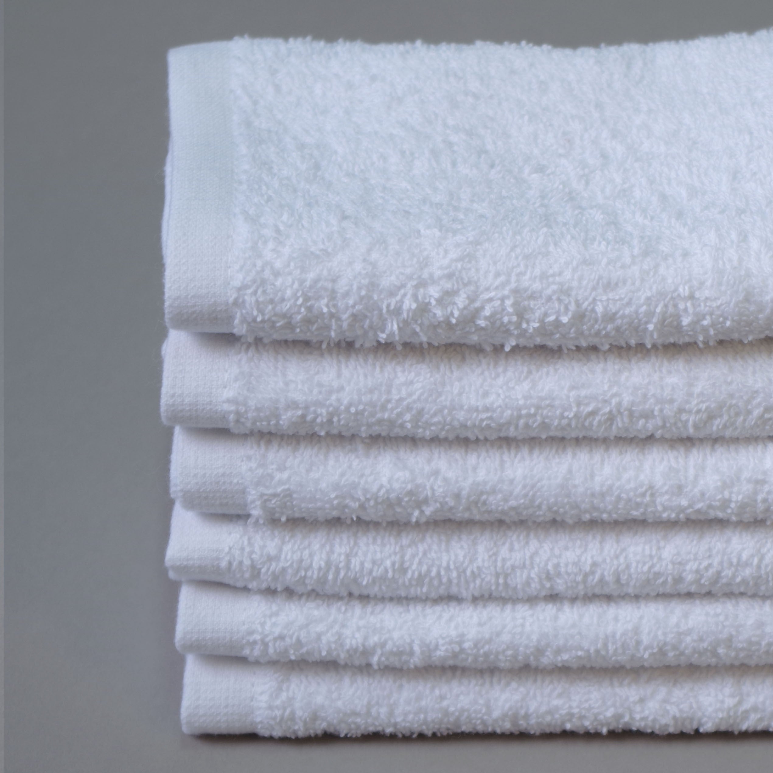 Toalla algodón 30x30cm blanco - Pack 6 unidades