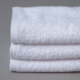 Toalla algodón cardado 50x100cm blanco - Pack 3 unidades