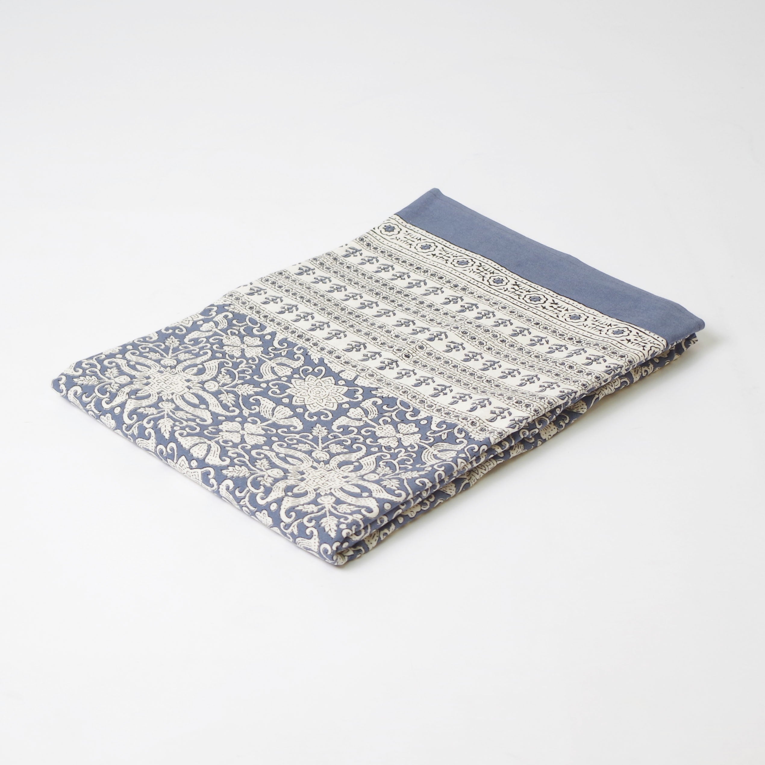 Foulard multiusos handmade flor azul 6