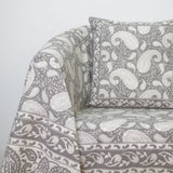 Foulard multiusos handmade cashemir gris 3