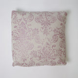 Funda de cojín 43x43 loneta estampada c/lino