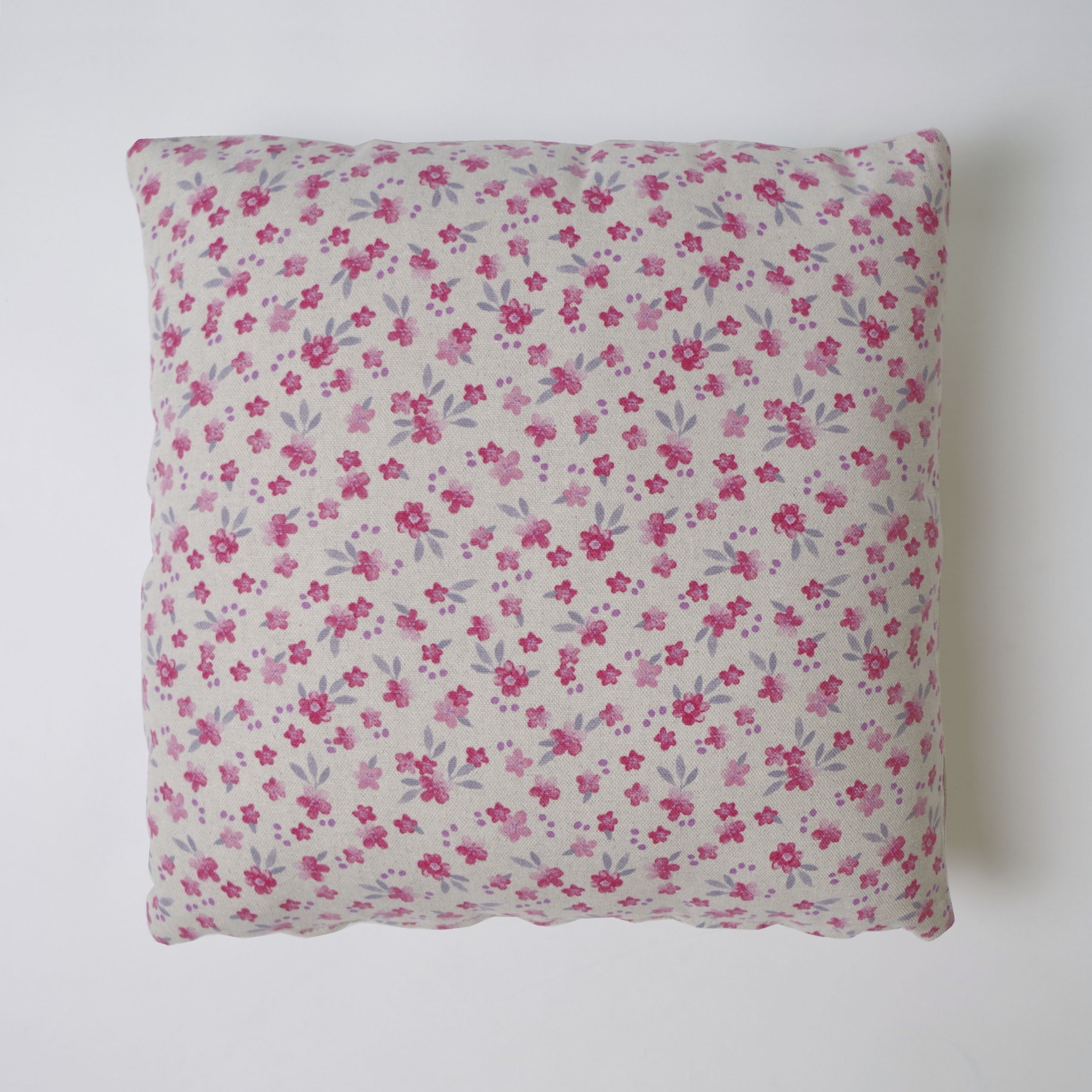 Funda de cojín 43x43 loneta estampada c/lino