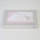 Juego de sábanas cuna franela little moon blanco/rosa