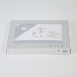 Juego de sábanas cuna forest blanco/gris