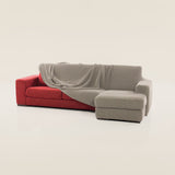 Funda de sofá chaise longue b/corto glamour
