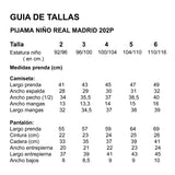 Pijama niño real madrid 202 tondosado